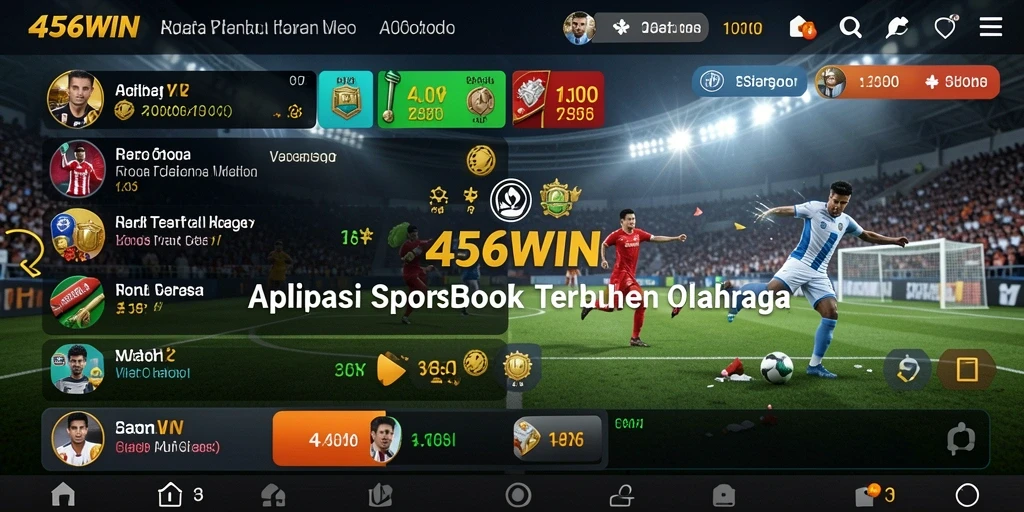 Tampilan gameplay taruhan olahraga di aplikasi 456WIN.