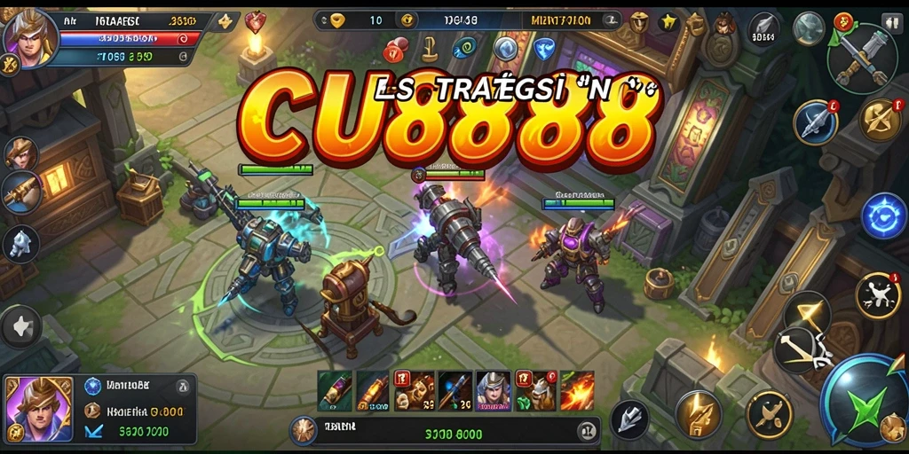 Tampilan gameplay seru dan menantang dari CU888.