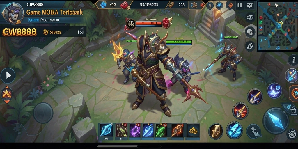 Tampilan gameplay yang mendebarkan dalam CW8888.