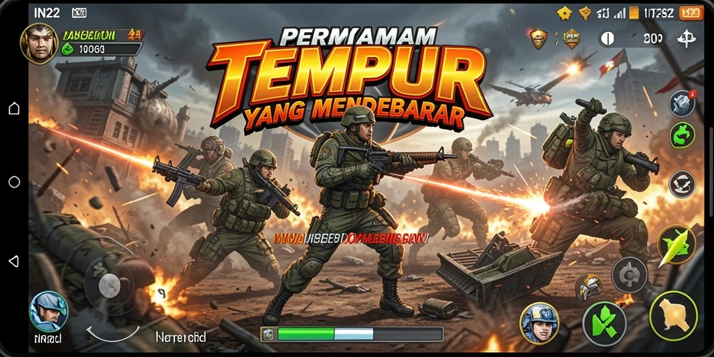 Tampilan epik dari pertempuran dalam IN22 dengan grafis menawan.