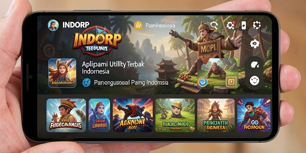 Tampilan antarmuka utama aplikasi INDORP yang ramah pengguna.