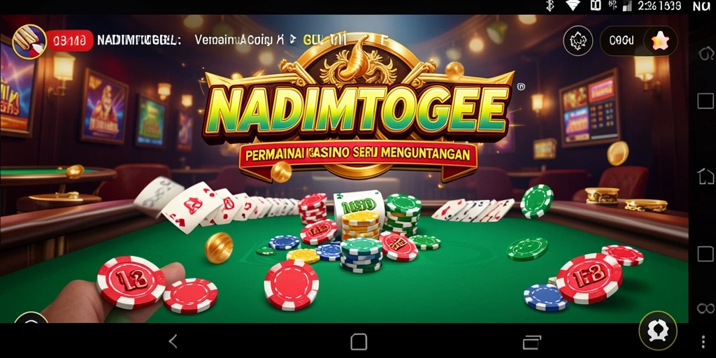 Gameplay mengasyikkan dari aplikasi kasino NADIMTOGEL yang seru.
