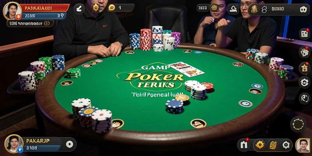 Screenshot gameplay PAKARJP yang menangkap keseruan bermain Poker.