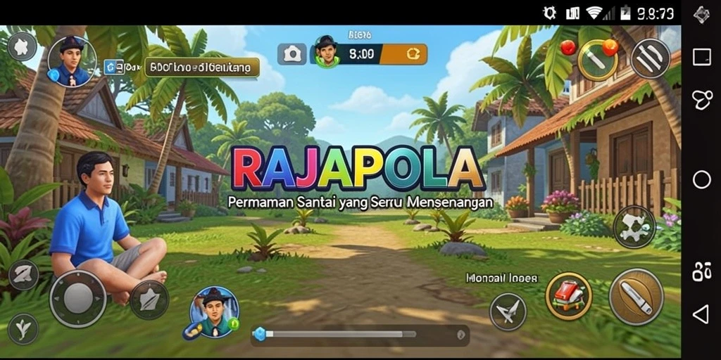 Tangkapan layar RAJAPOLA menampilkan gameplay yang sederhana dan menarik.
