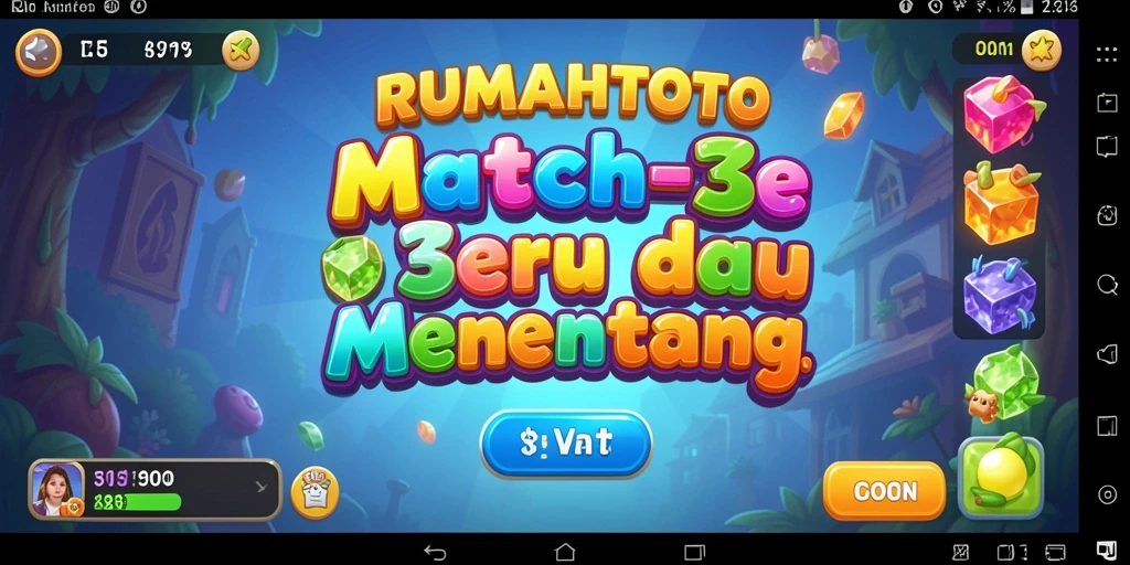 Tampilan gameplay seru di RUMAHTOTO dengan grafis menarik.