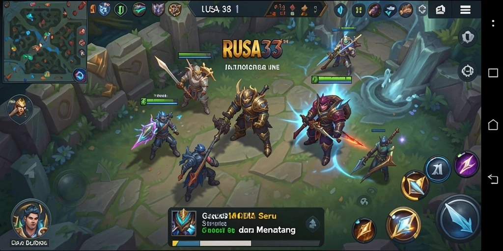 Gameplay menegangkan di RUSA33 dengan karakter unik dan strategi tim.