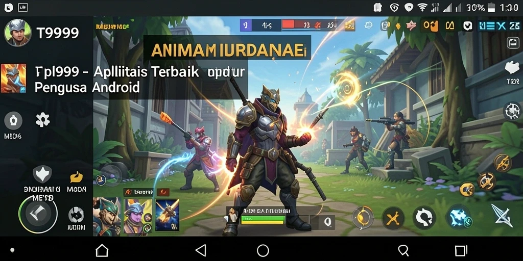 Tampilan antarmuka T9999 yang sederhana dan fungsional.